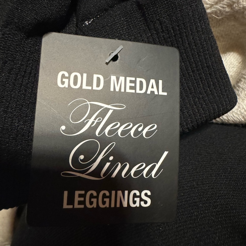 🆕 Fleece Lined Seamless Leggings, NWT - Picture 3 of 4